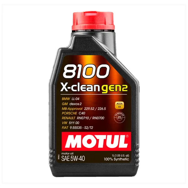 Aceite Motor Sintético Motul X Clean Gen 2 5W40 8100 1lt